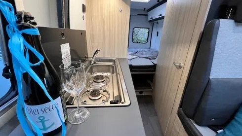 Camper v65sl, Chemisch toilet, Buscamper of Camperbus, Fiat, 6 tot 7 meter