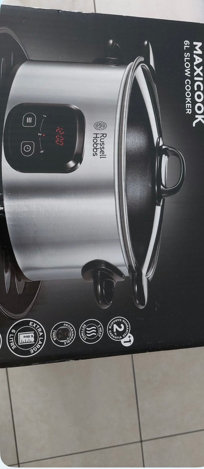 Mijoteuse Russell Hobbs MaxiCook 6L (22750-56) - NEUVE, Electroménager, Enlèvement, Minuteur, Comme neuf