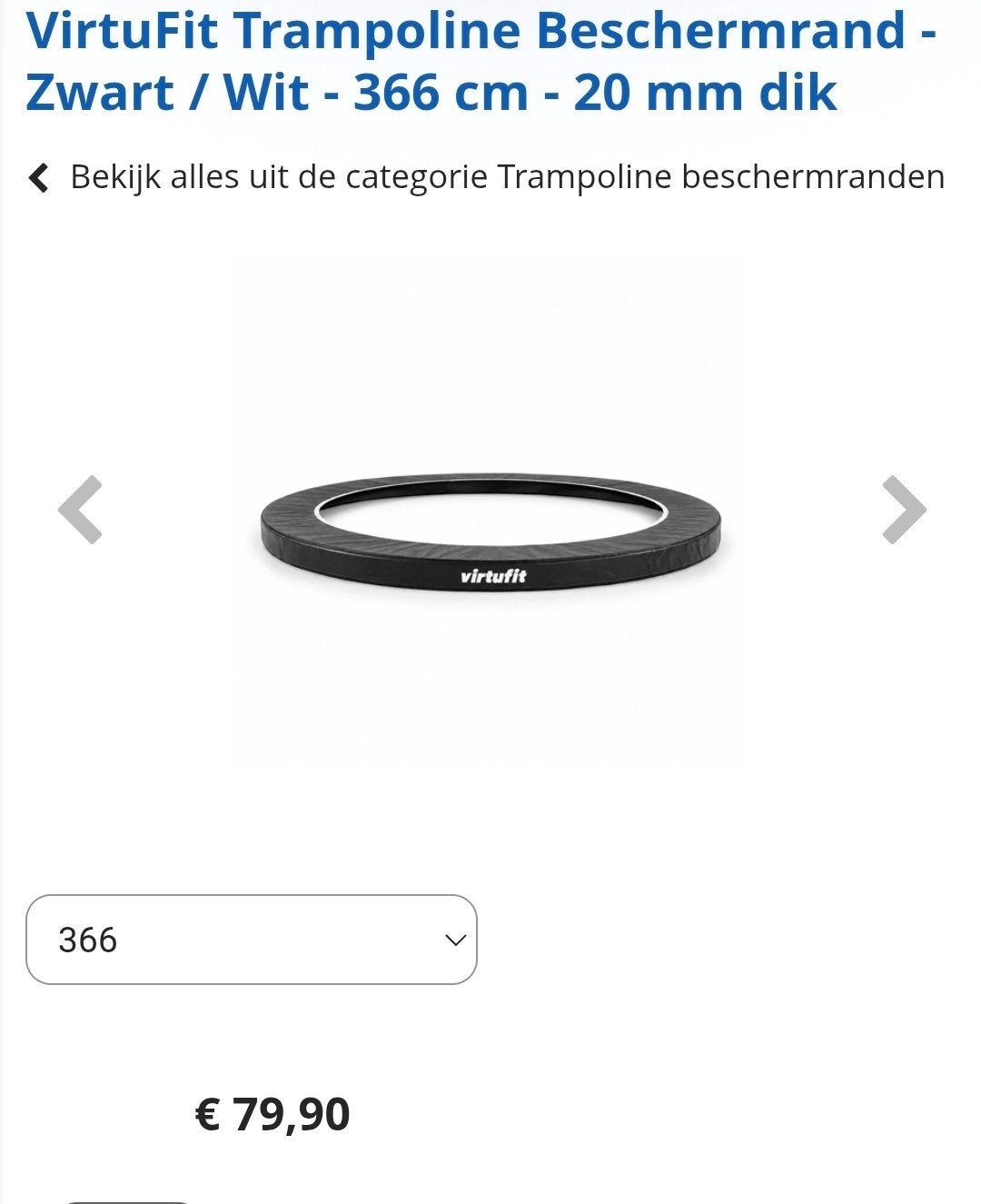 Trampoline omranding berschermrand 366, Enlèvement