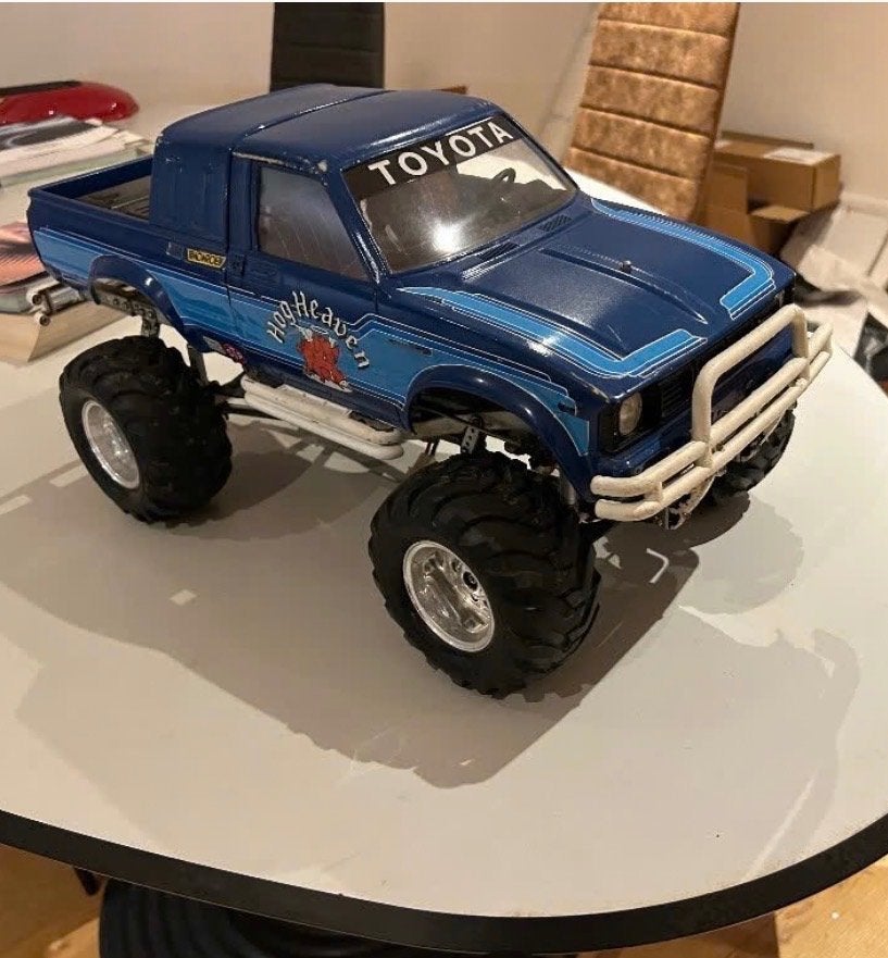 Vintage Tamiya Bruiser 3-speed 1e uitgave 58048, Échelle 1:10, Voiture off road, Enlèvement, Utilisé