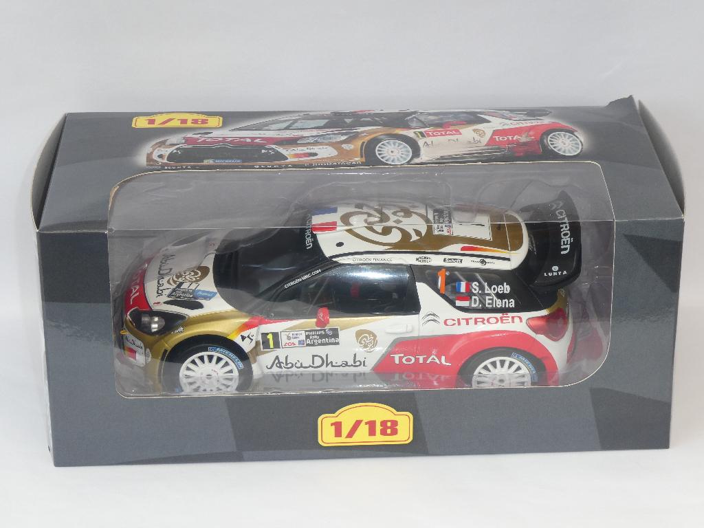 Citroën DS3 WRC - Altaya 1/18, Ophalen, Zo goed als nieuw, Auto, Overige merken