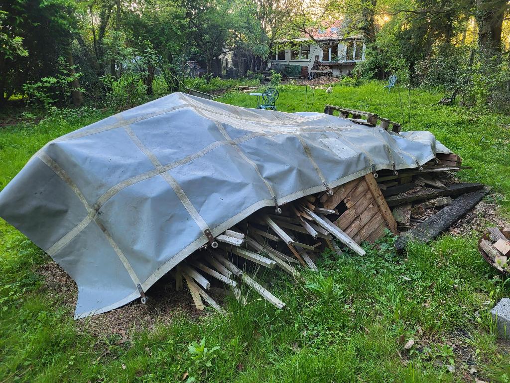 Afbraakhout, Jardin & Terrasse, Bois de chauffage, Moins de 3 m³, Enlèvement