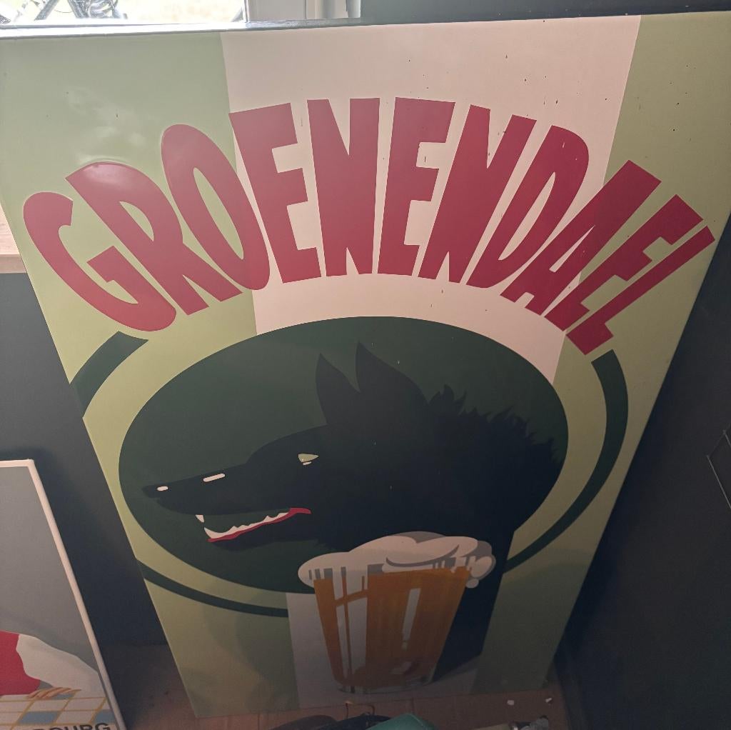 emaille reclamebord groenendael, Verzamelen, Ophalen of Verzenden, Nieuw, Reclamebord