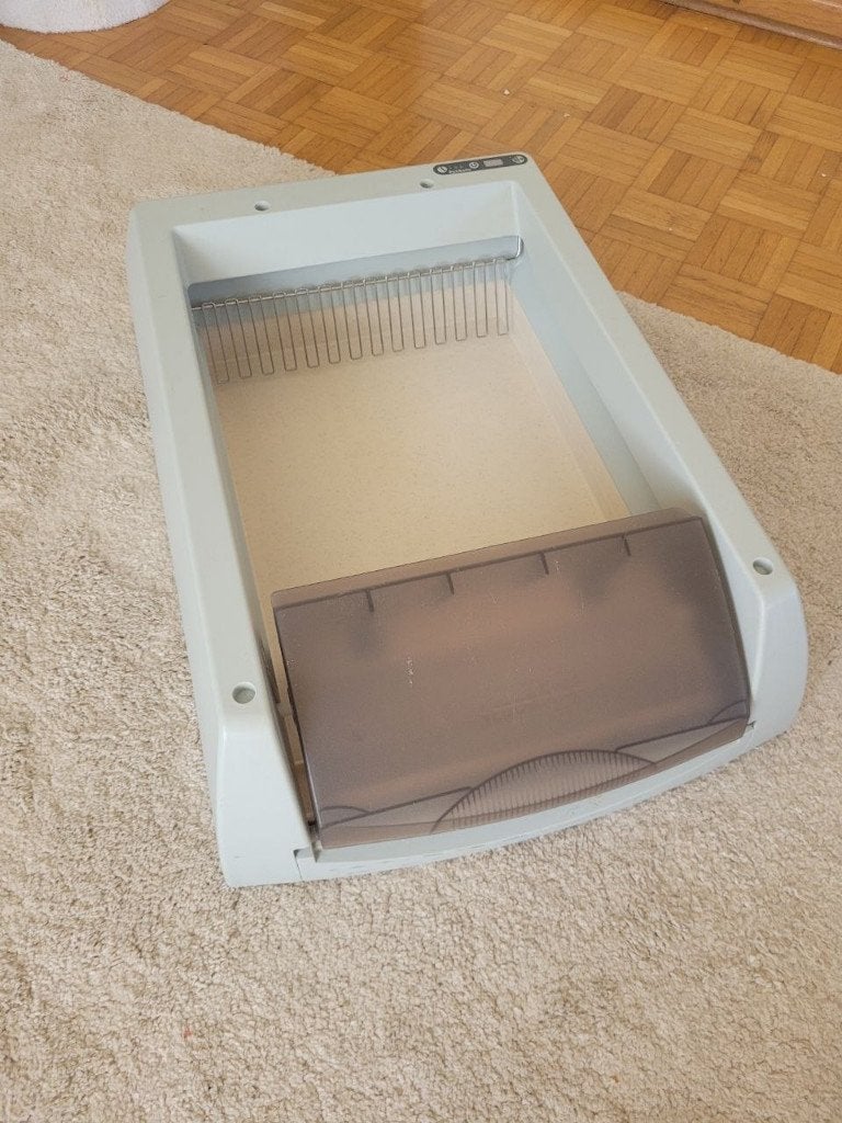 Automatische kattenbak, Dieren en Toebehoren, Ophalen of Verzenden, Zelfreinigend, Gebruikt, Open