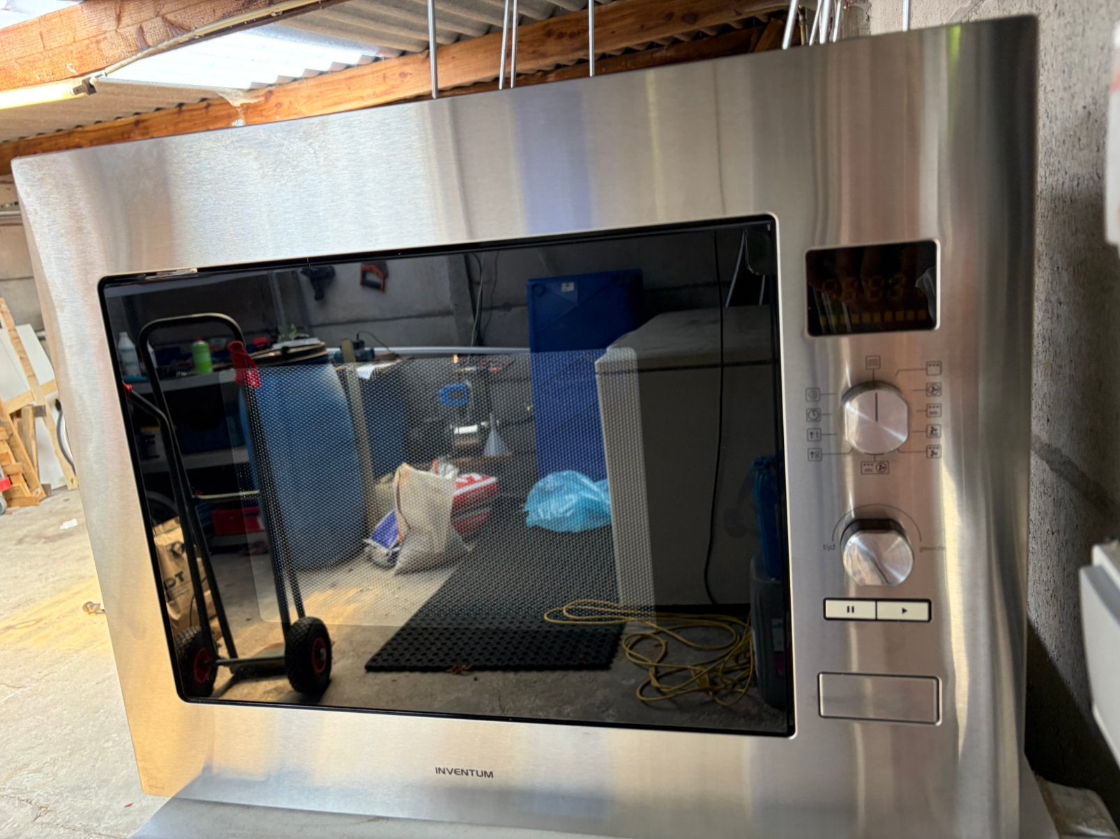 Inventum IMC6132F inbouw combimicrogolfoven – 32 liter, Elektronische apparatuur, Ophalen, Microgolfoven, Grill, Zo goed als nieuw