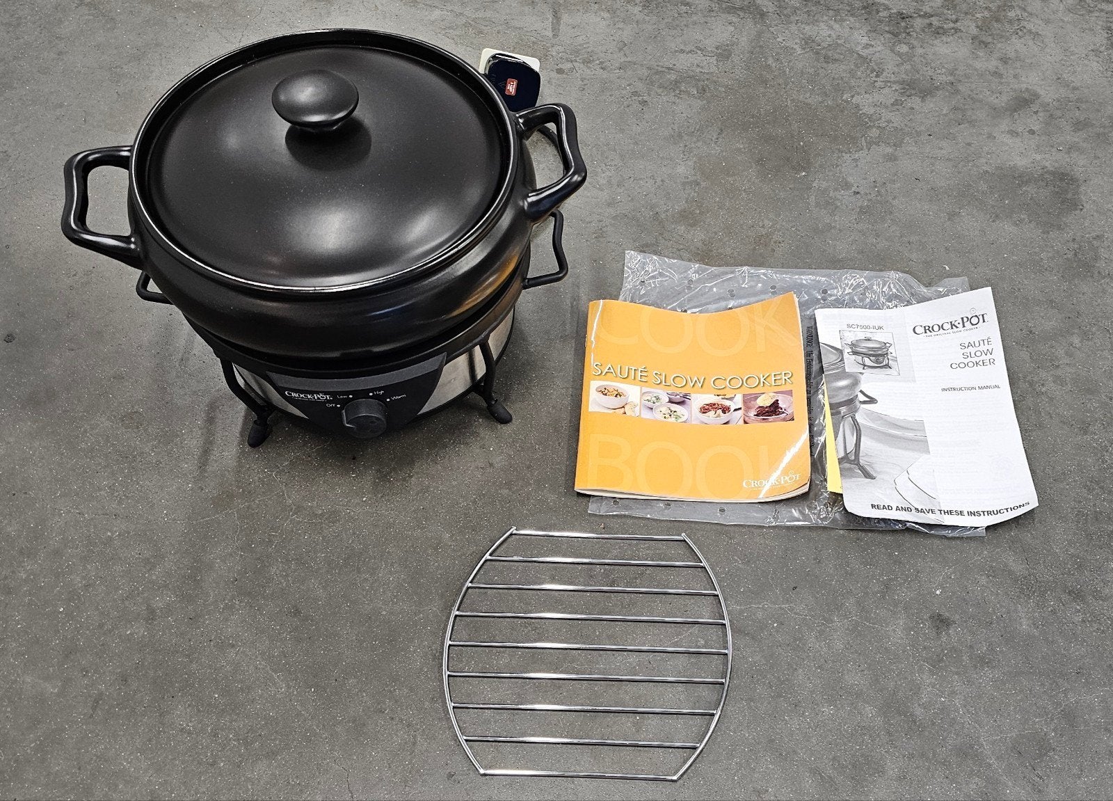 Mijoteuse Sauteuse Crock pot SC7500 4,7 L, Electroménager, Mijoteuses, Enlèvement, Comme neuf