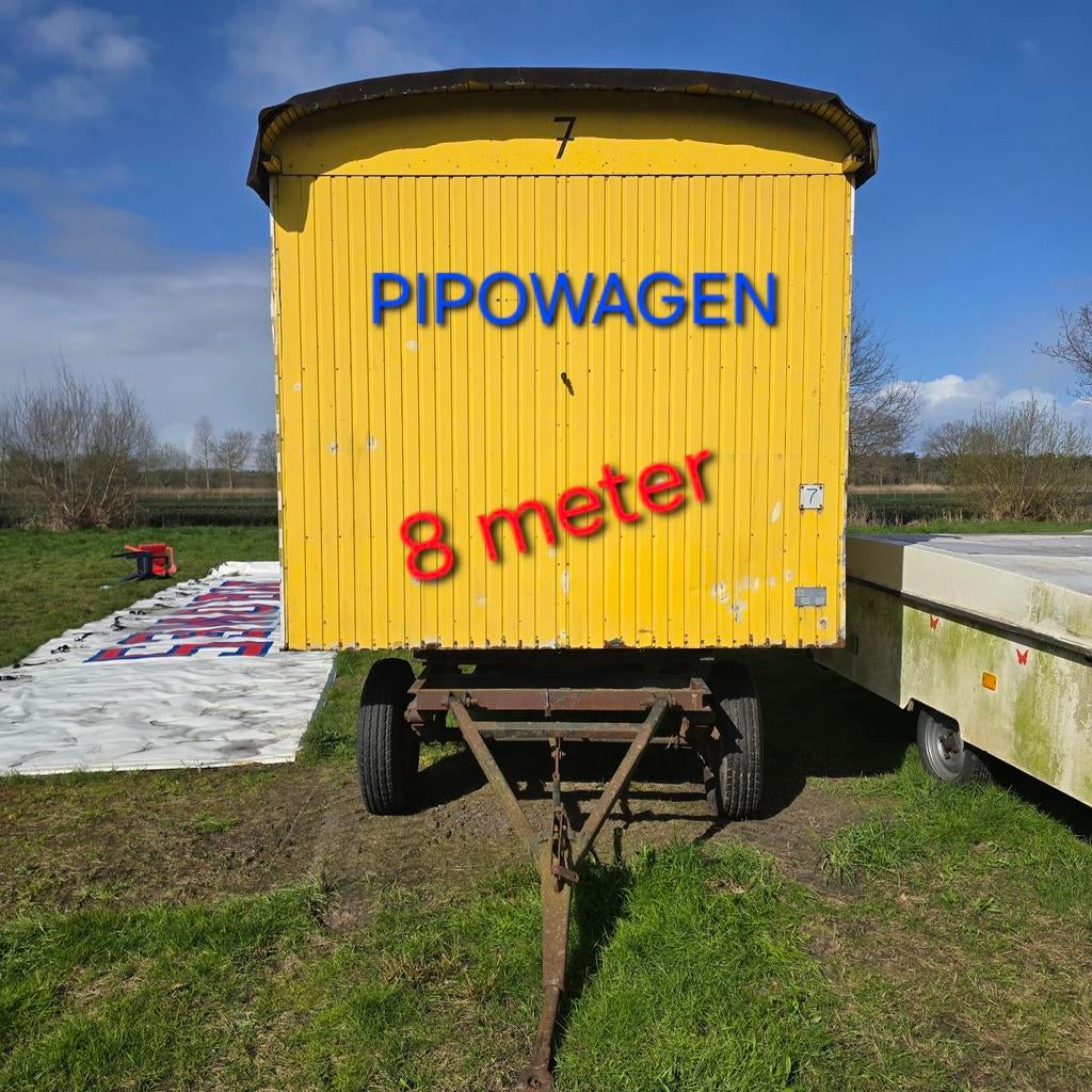 Pipowagen 8m woonwagen Roulotte Tiny House stacaravan tuin, Caravanes & Camping, Caravanes Accessoires, Enlèvement