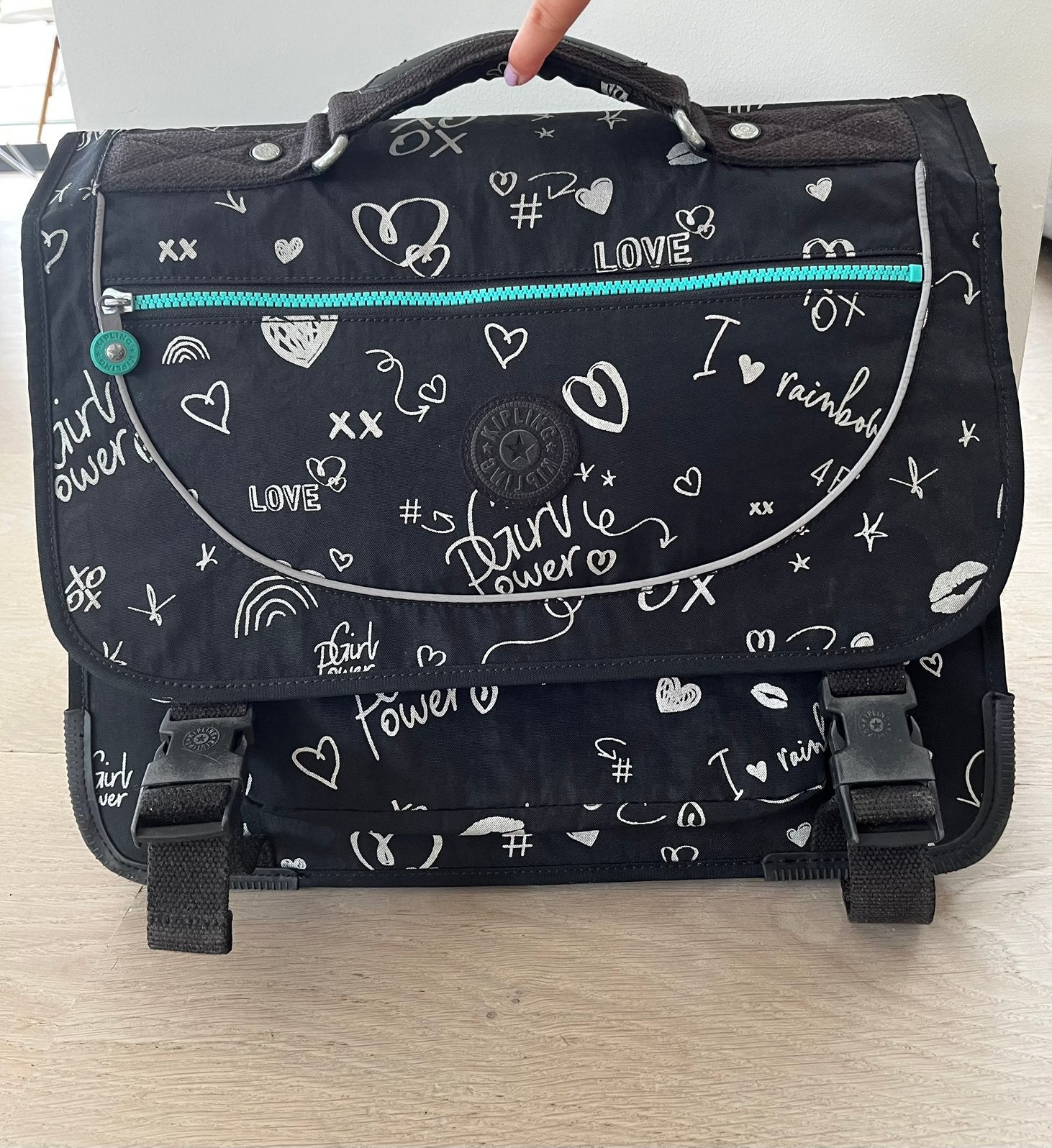 Lagere school boekentas kipling, Enlèvement ou Envoi, 30 à 40 cm, Utilisé, Noir