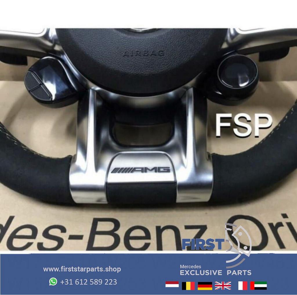 2020 AMG STUUR EMBLEEM Mercedes LOGO W177 W118 W205 W157 W21, Gebruikt, -, Voor, Ophalen of Verzenden