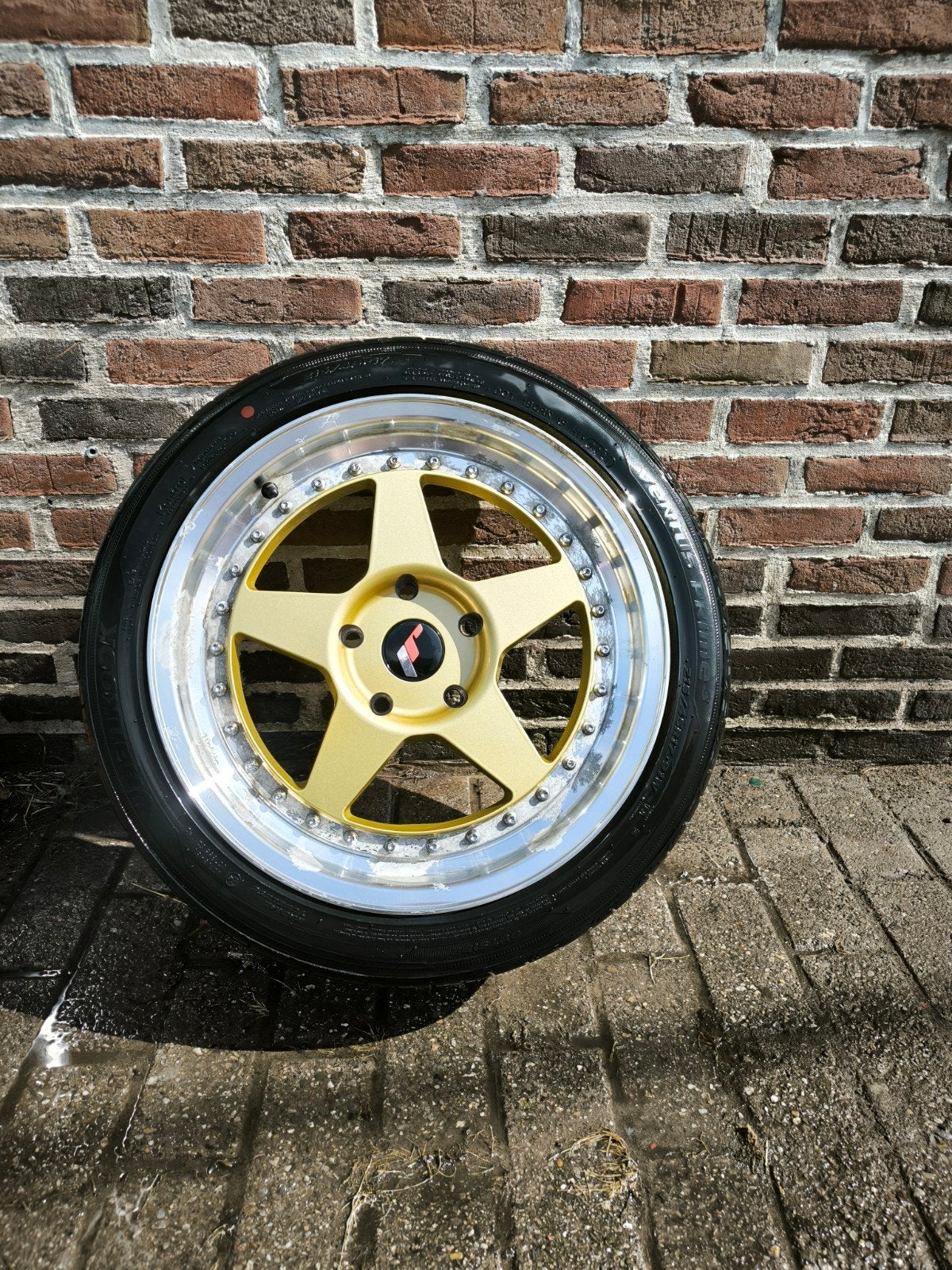 17" JR Racing 5x120 8J ET35, Auto-onderdelen, Banden en Velgen, Ophalen, Band(en)