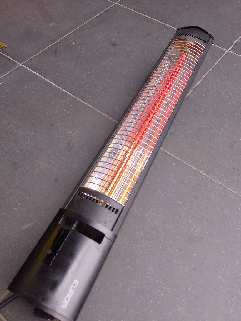 Eurom terrasverwarmer 2000w, Tuin en Terras, Draaibaar, Zo goed als nieuw, Wand, Ophalen