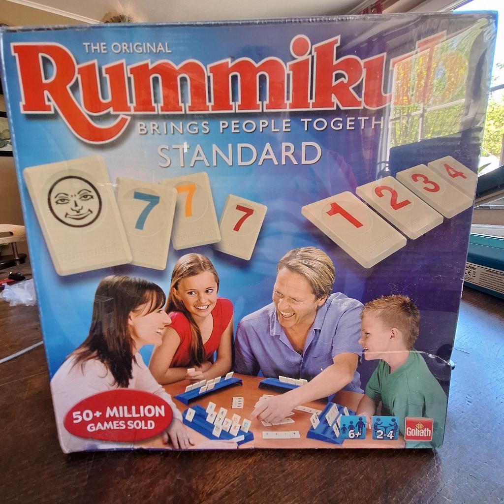 RUMMIKUB CIJFERS VIERKANTE DOOS, Drie of vier spelers, Verzenden, Gebruikt, Goliath