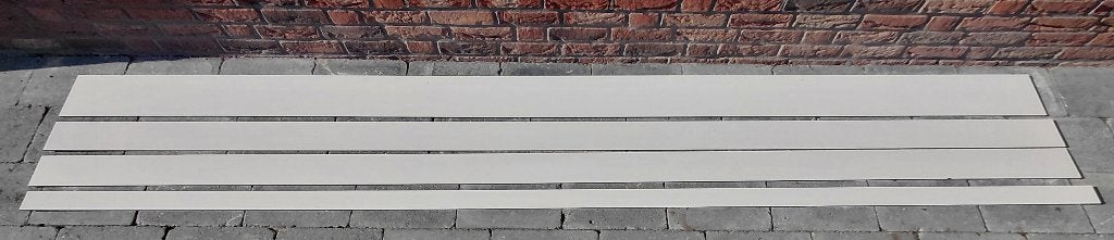 Nieuwe HPL-plaat restanten – Crèmewit RAL 9001 – 6 mm dik, Doe-het-zelf en Bouw, Ophalen, Nieuw, HPL, Minder dan 20 mm
