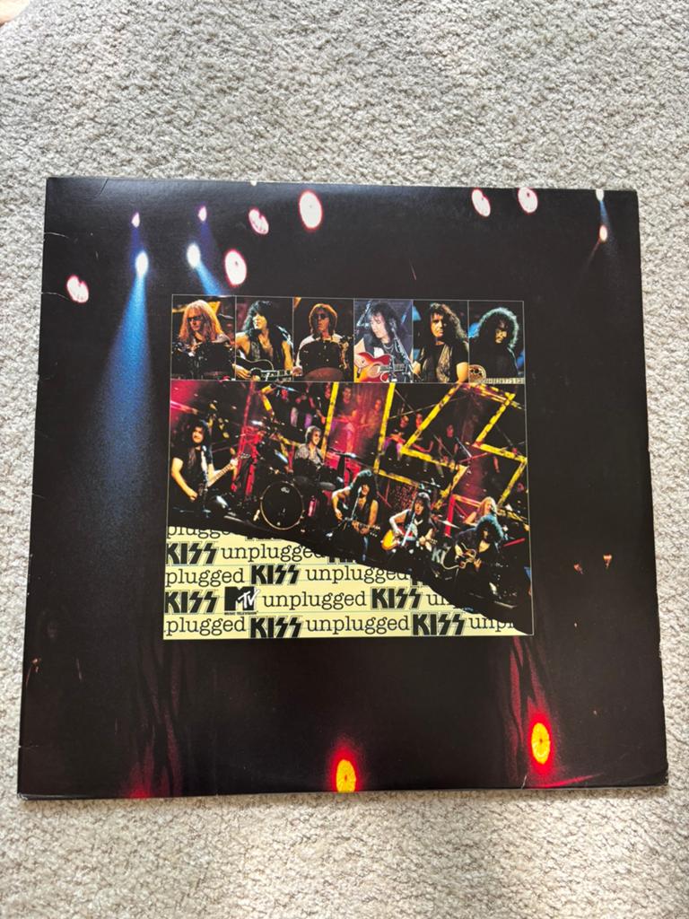 Lp 1996 kiss mtv unplugged zeldzaam yellow marble vinyl, Enlèvement ou Envoi, Comme neuf