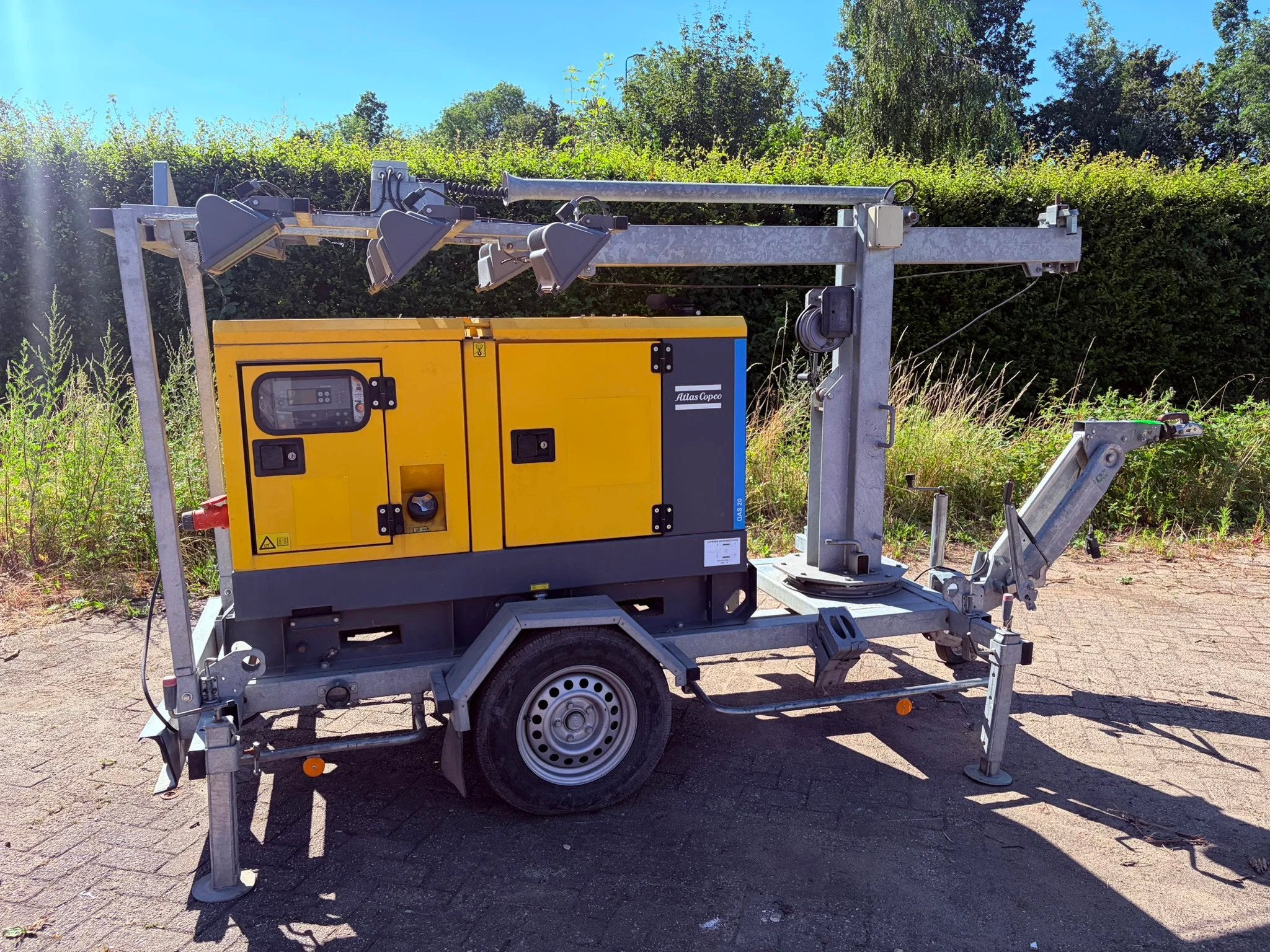 Atlas-Copco QAS 20 kVA Leroy Somer aggregaat generatorset li, Articles professionnels, Machines & Construction | Générateurs