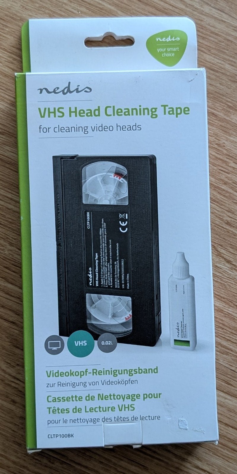 VHS cleaning cassette, Audio, Tv en Foto, Ophalen of Verzenden, Zo goed als nieuw, Videoband