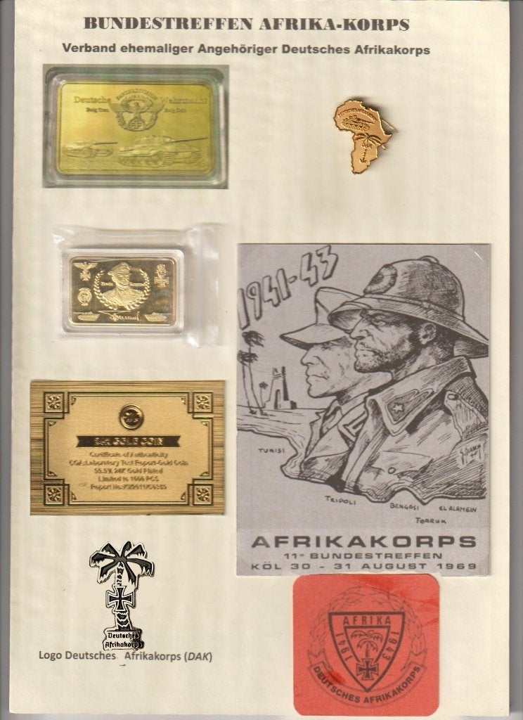 Verband Deutsches Afrika Korps, Ophalen of Verzenden, Landmacht, Embleem of Badge