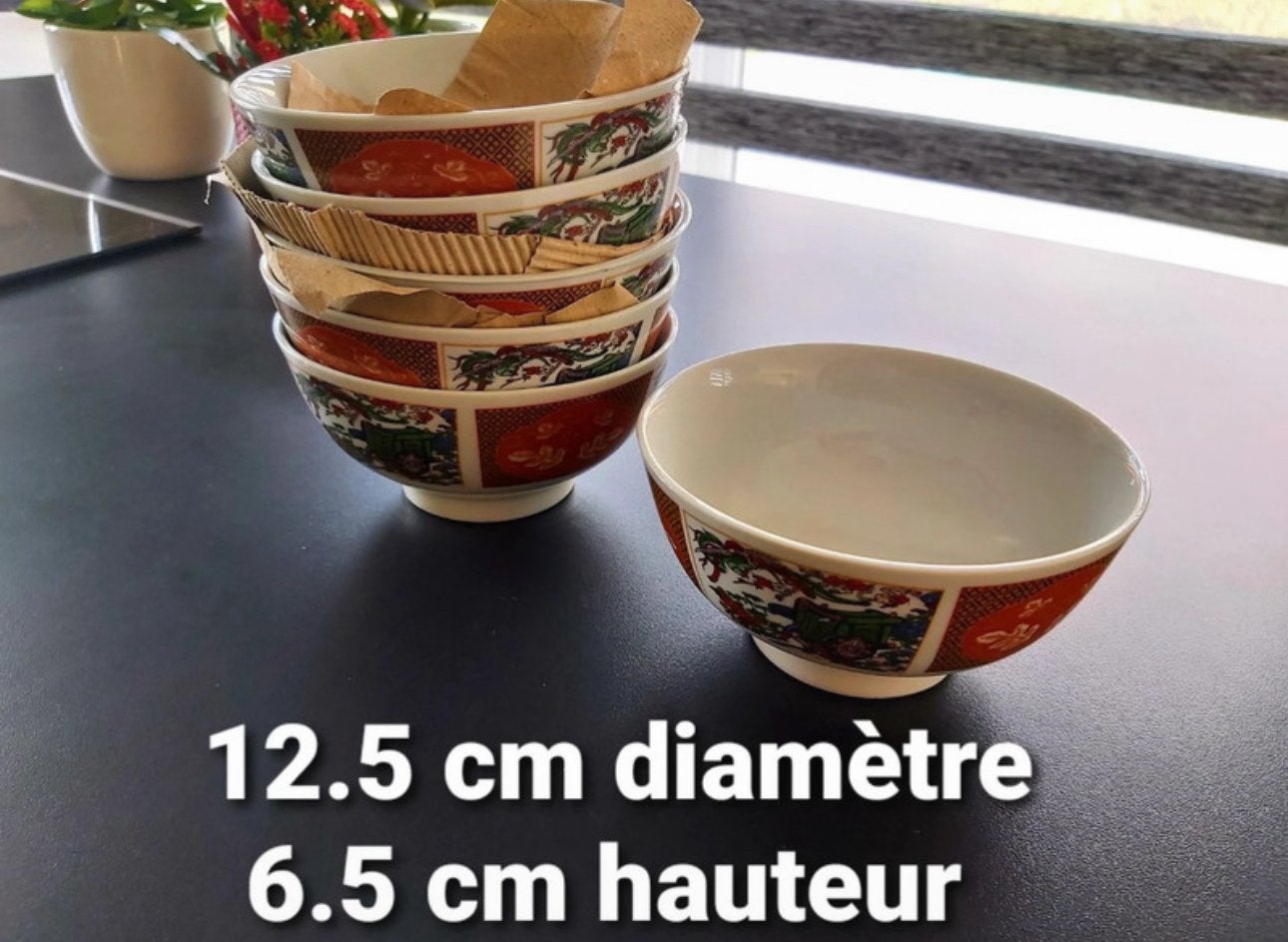 Lot de 6 bols - Porcelaine, Huis en Inrichting, Ophalen, Zo goed als nieuw