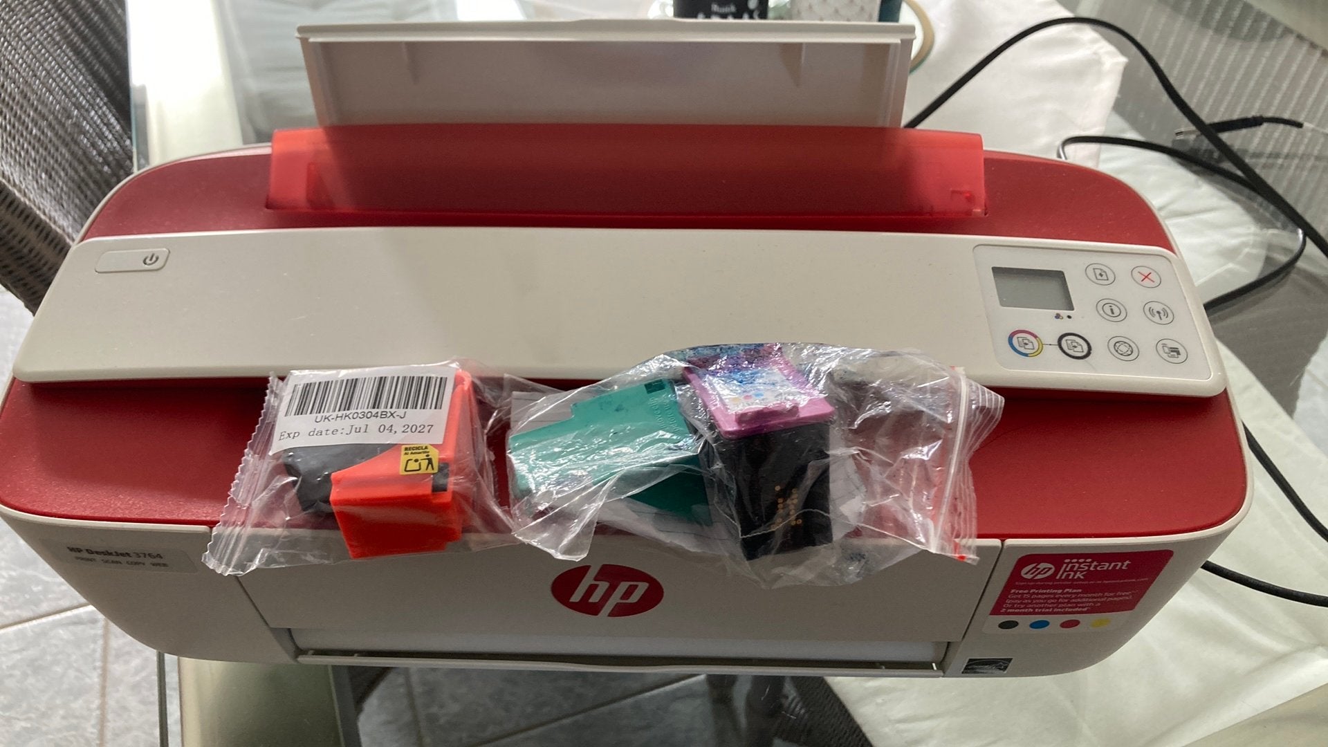 Printer HP deskjet 3764, Computers en Software, Ophalen of Verzenden, Zo goed als nieuw, Printer