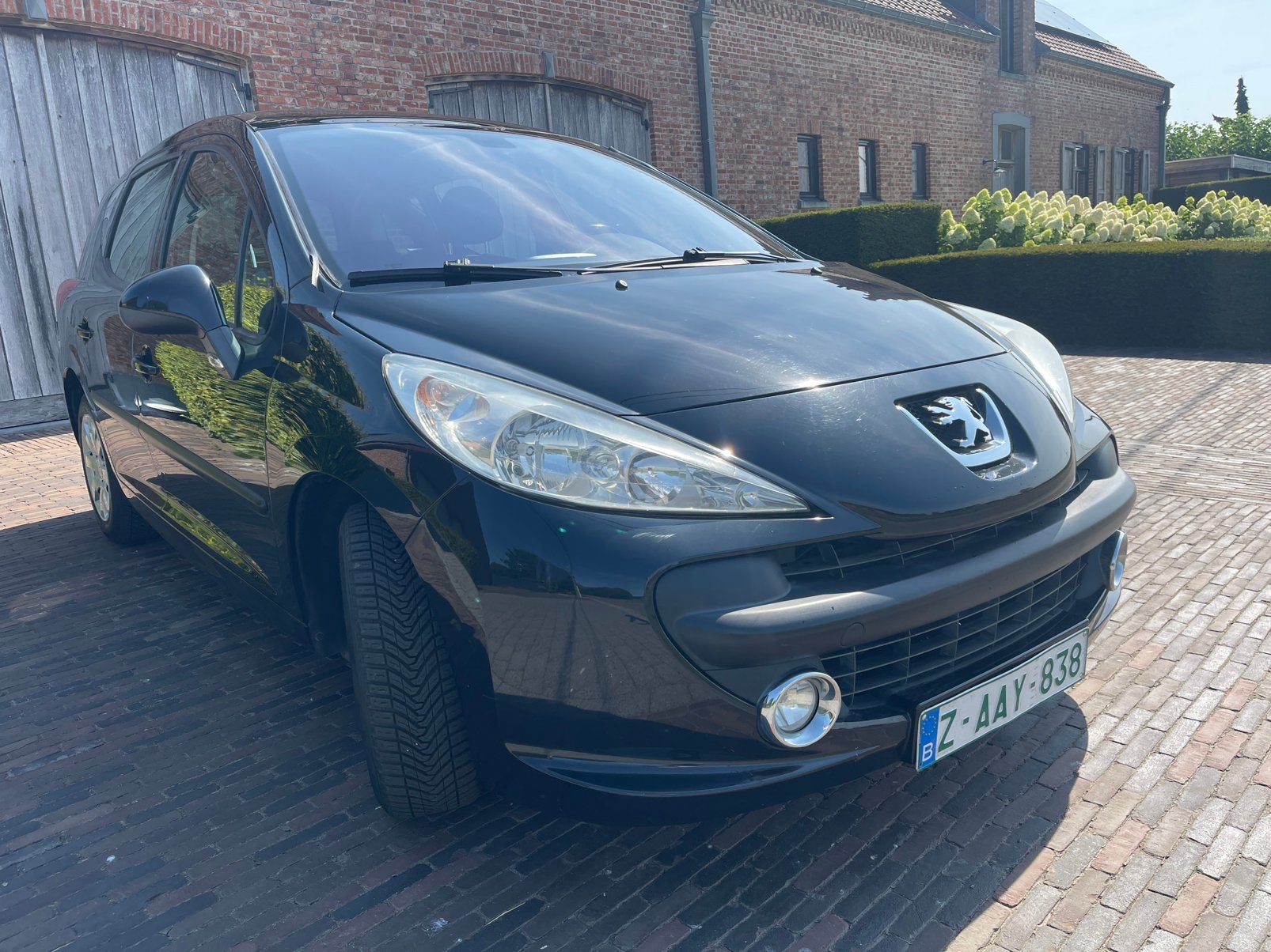 207 SW 1.4i Panodak/AIRCO!!!!!!, Auto's, Stof, Zwart, 4 cilinders, Zwart