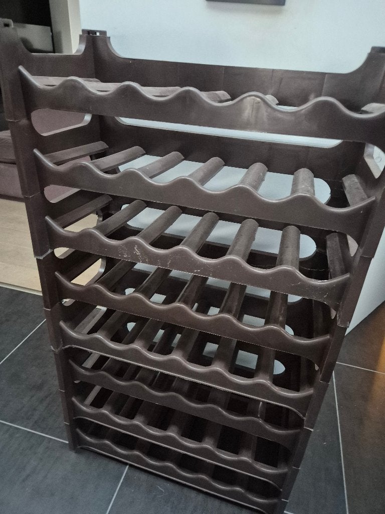 Stapelbaar flessenrek, Huis en Inrichting, Overige Huis en Inrichting, Ophalen, Zo goed als nieuw