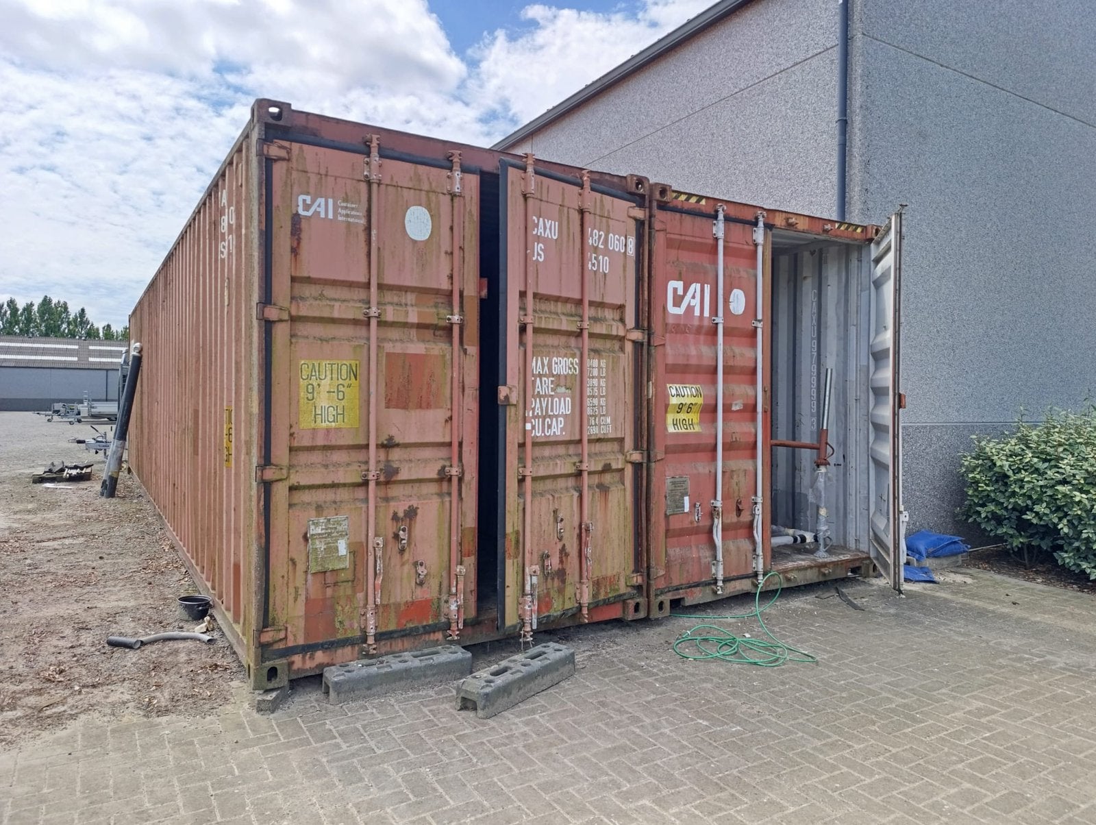 Zeecontainers, Enlèvement