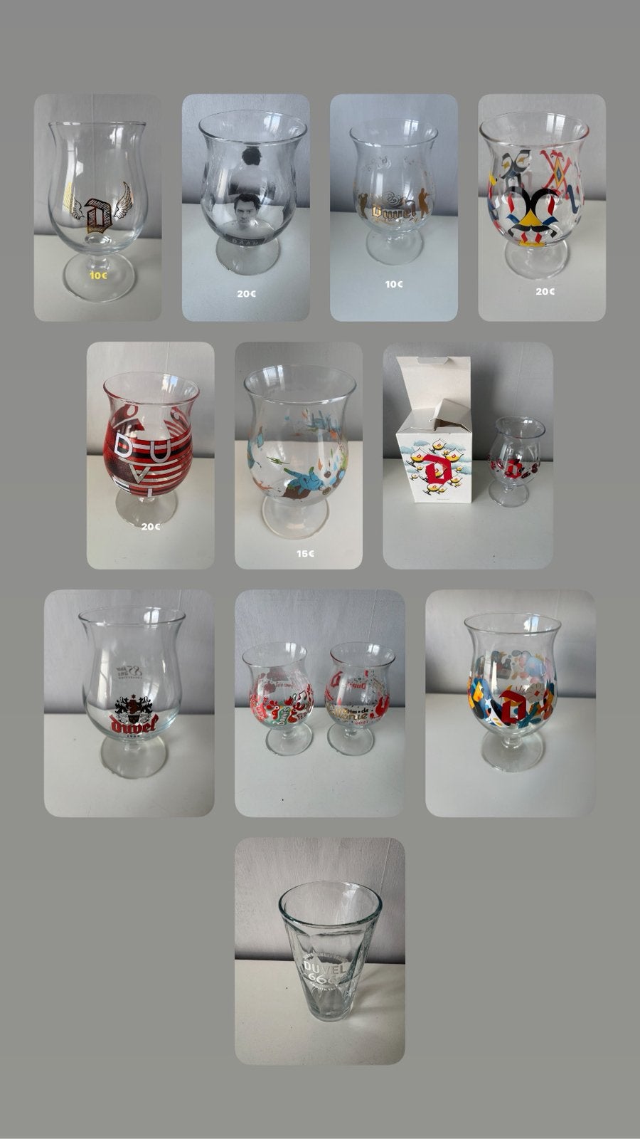 Verres de collection DUVEL, Enlèvement ou Envoi, Comme neuf, Duvel
