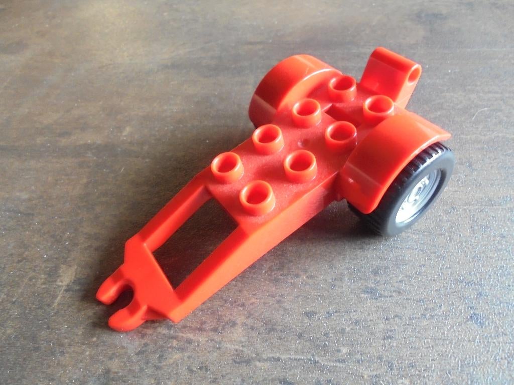 Lego Duplo Trailer with Frame 2x4 Studs (zie foto's) 2, Verzenden, Gebruikt, Losse stenen, Duplo