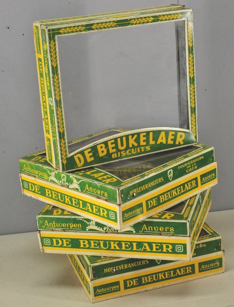 De Beukelaer Anvers Koekjesblikken Antwerpen reklame, Verzamelen, Merken en Reclamevoorwerpen, Verzenden, Gebruikt