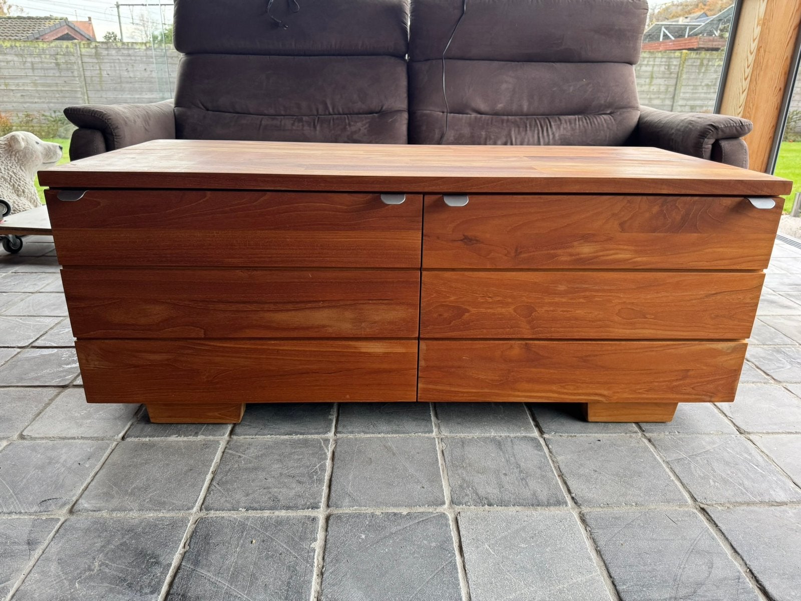 Beau meuble TV en bois (131 cm x 56 cm x 52 cm), Enlèvement, Comme neuf