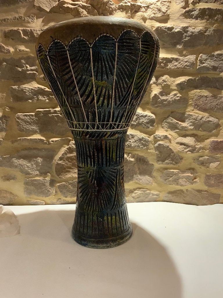 Djembé/darbuka tunisien en céramique, Musique & Instruments, Enlèvement ou Envoi, Comme neuf, Tambour