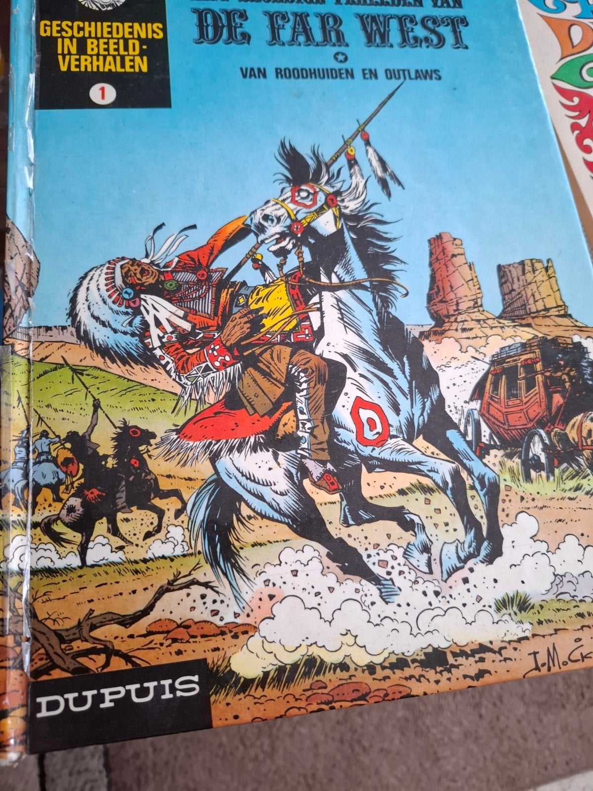 Strip. De far west uit 1974 + nr 2 gratis, Boeken, Strips | Comics, Overige gebieden, Dupuis, Ophalen, Gelezen