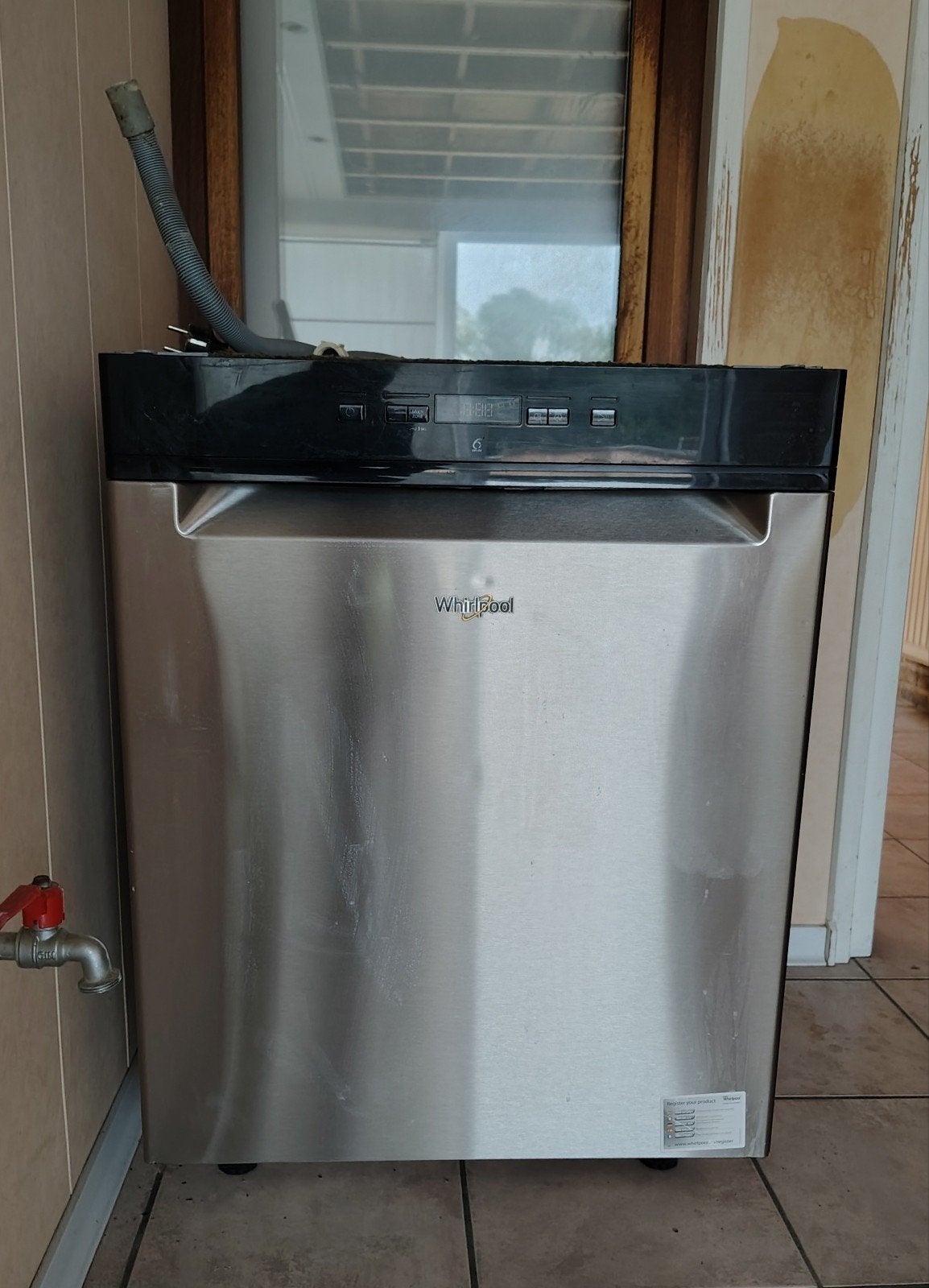 Whirlpool onderbouw vaatwasser (inox/RVS) – werkt perfect!, Elektronische apparatuur, Ophalen, 45 tot 60 cm, 85 tot 90 cm
