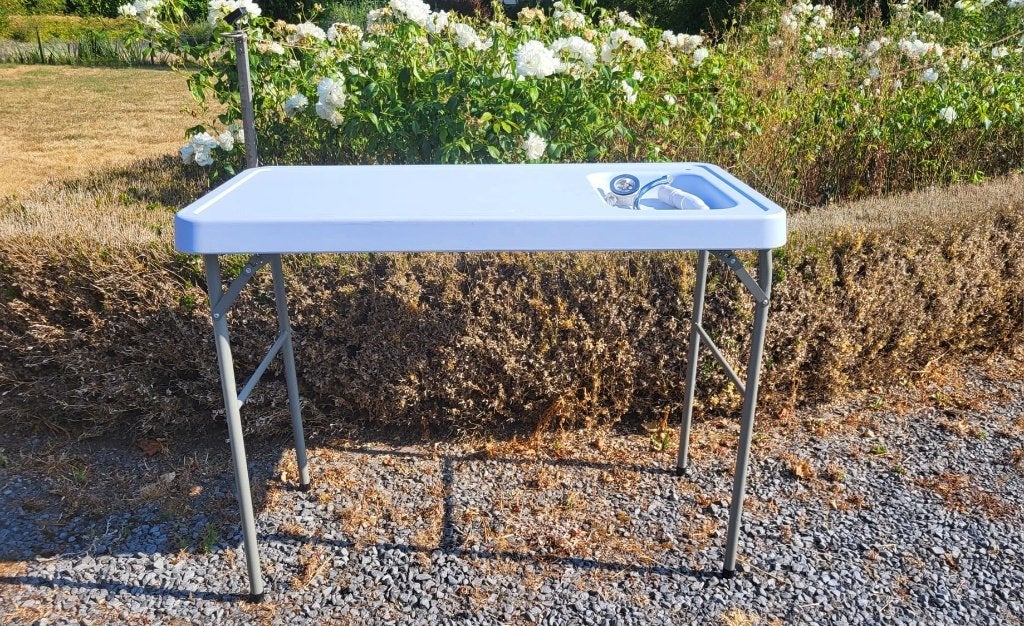 Camping opvouwbare spoeltafel met kraan – 115 x 59 cm, Enlèvement ou Envoi, Neuf, Table de camping