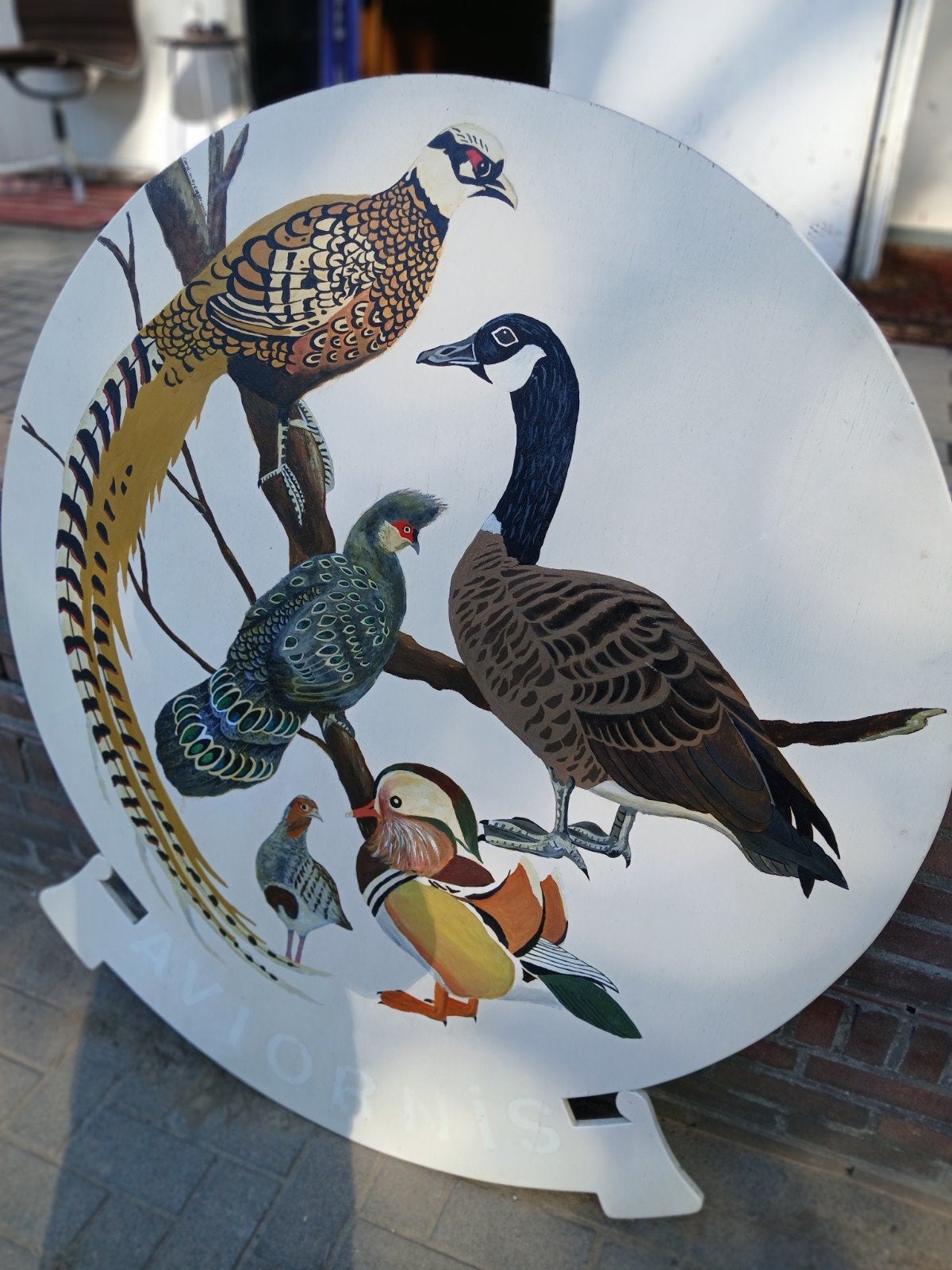 Peinture à l'huile vintage de scène de chasse avec des espèc, Enlèvement