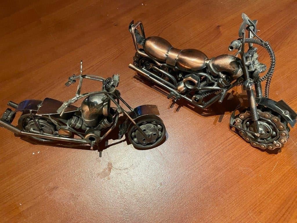 Metalen motorfietsen - 2 stuks, Ophalen of Verzenden, Zo goed als nieuw, Overige typen