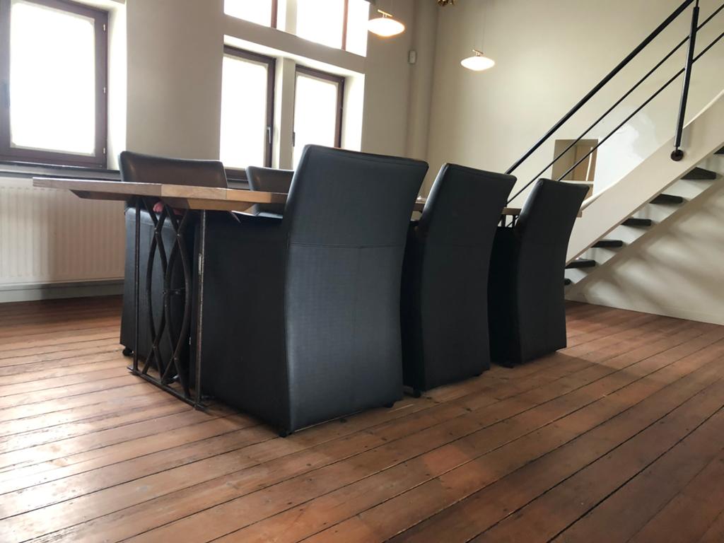 Eettafel tafel eiken blad, Huis en Inrichting, Tafels | Eettafels, Ophalen, Zo goed als nieuw