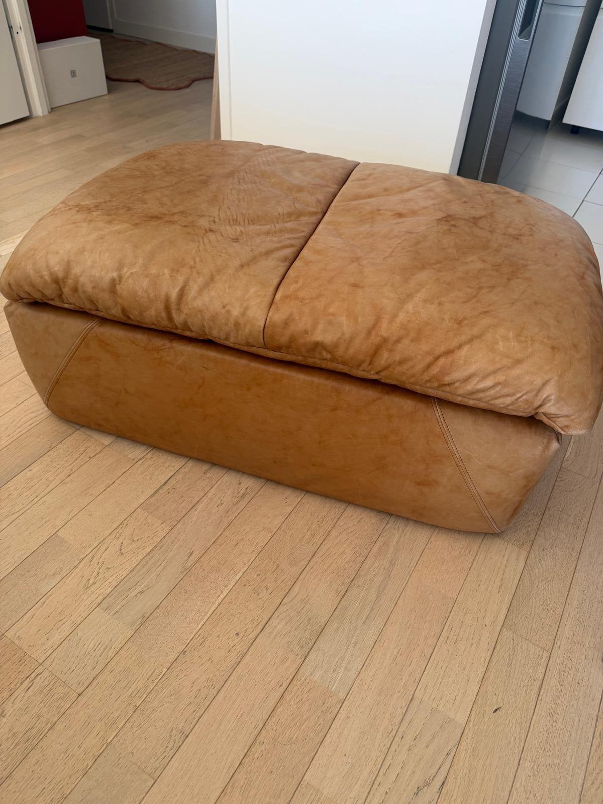 Pouf cinna gao, Maison & Meubles, Enlèvement ou Envoi, Comme neuf, Moins de 50 cm, Rectangulaire
