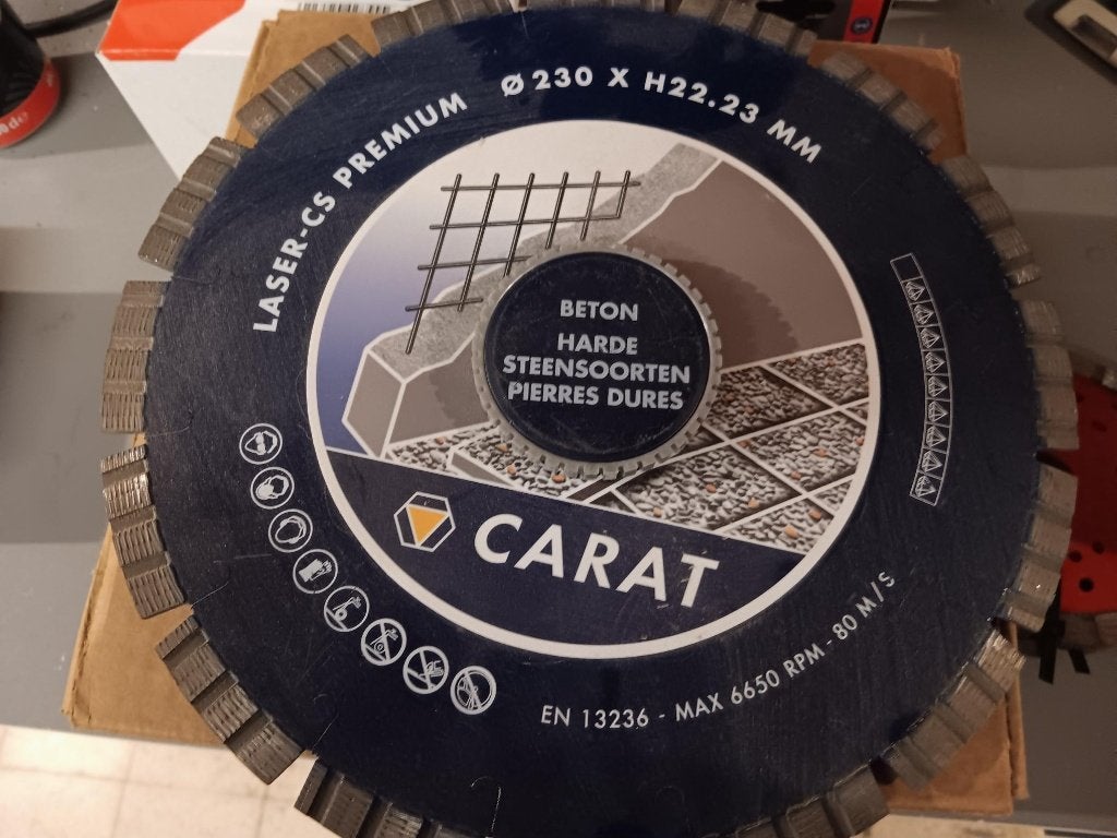 Carat diamantschijf 230mm, Ophalen, Nieuw, Overige typen