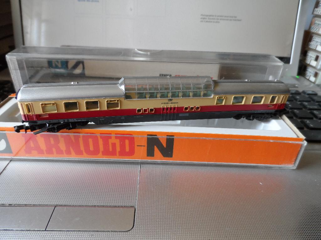 Arnold Rapido 3850 IC/EC TEE personenauto DB schaal N, Arnold, Gelijkstroom of Wisselstroom, Wagon, Ophalen of Verzenden