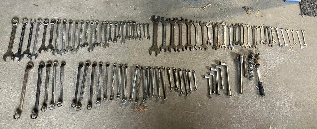 Ringsleutels. Steeksleutels 95 delig., Ophalen of Verzenden, Gebruikt