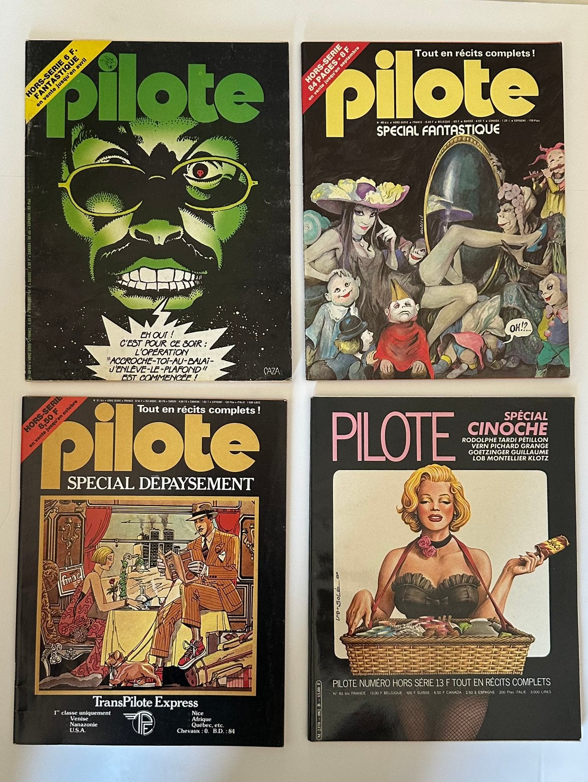 PILOTE mensuel hors série Caza, Goossens, Tardi, Boucq, Solé, Collections, Personnages de BD, Envoi, Autres personnages, Comme neuf