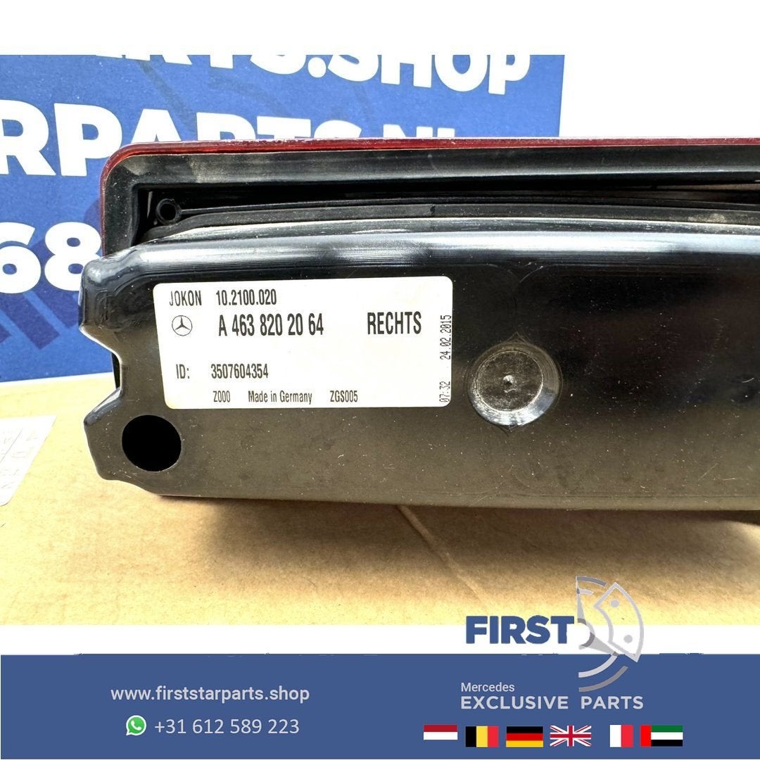 W463 G KLASSE ACHTERLICHT RECHTS Mercedes 2006-2018 A4638202, Utilisé, -, -, Enlèvement ou Envoi