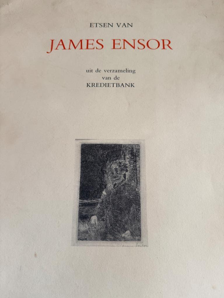 Gedrukte Etsen Ensor, Antiek en Kunst, Ophalen, Zeefdruk, 1900 - 1949
