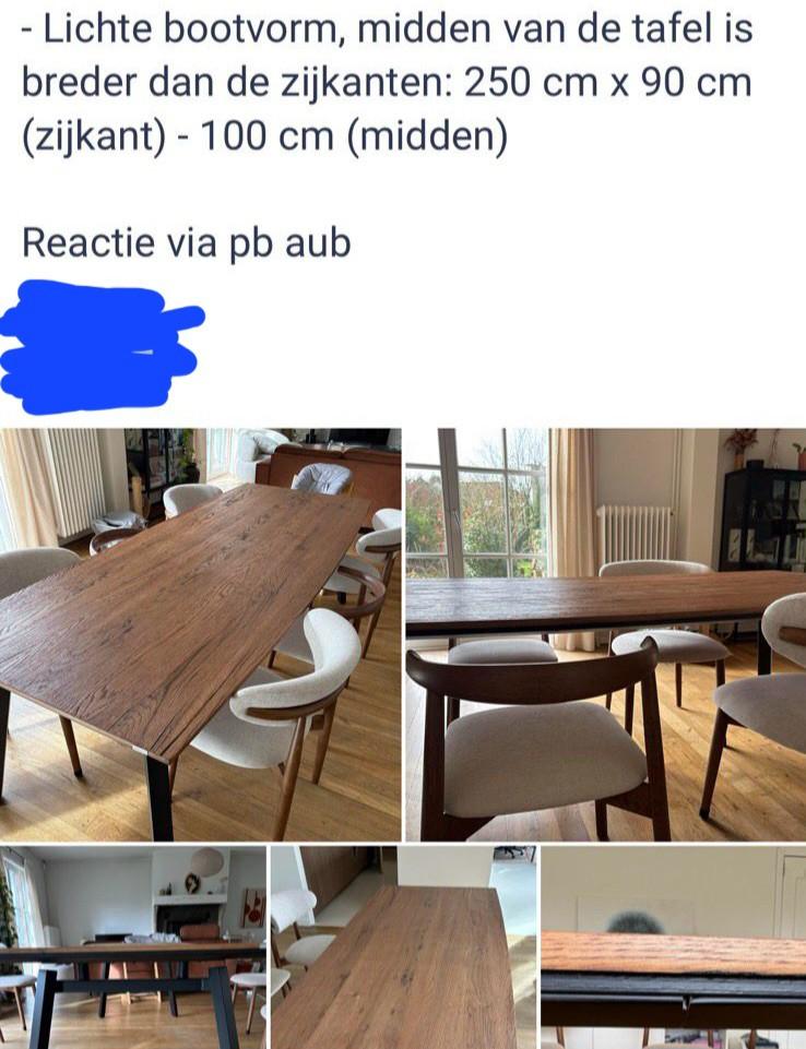 Mooie eiken hout tafel Xooon te koop!! Moet dringend weg, Huis en Inrichting, Tafels | Eettafels, Ophalen