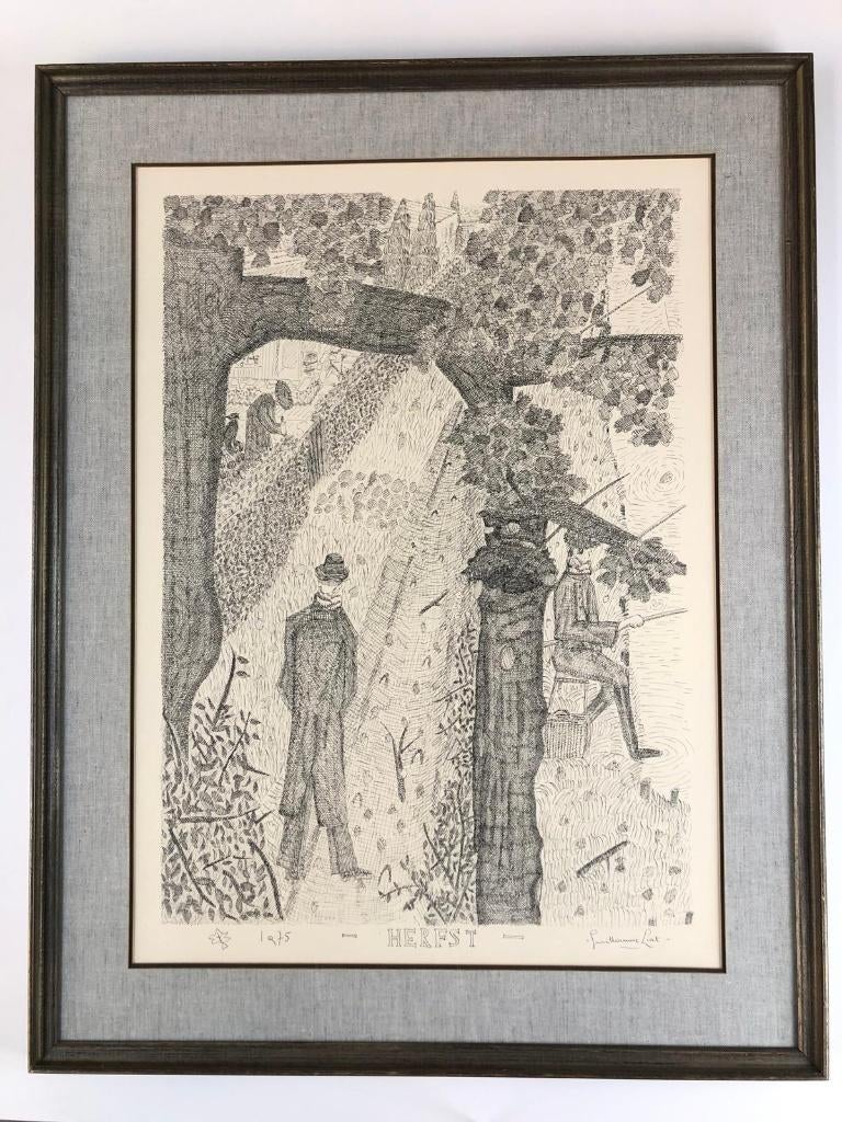 Guillaume Liat – pentekening “HERFST” (1975), Enlèvement