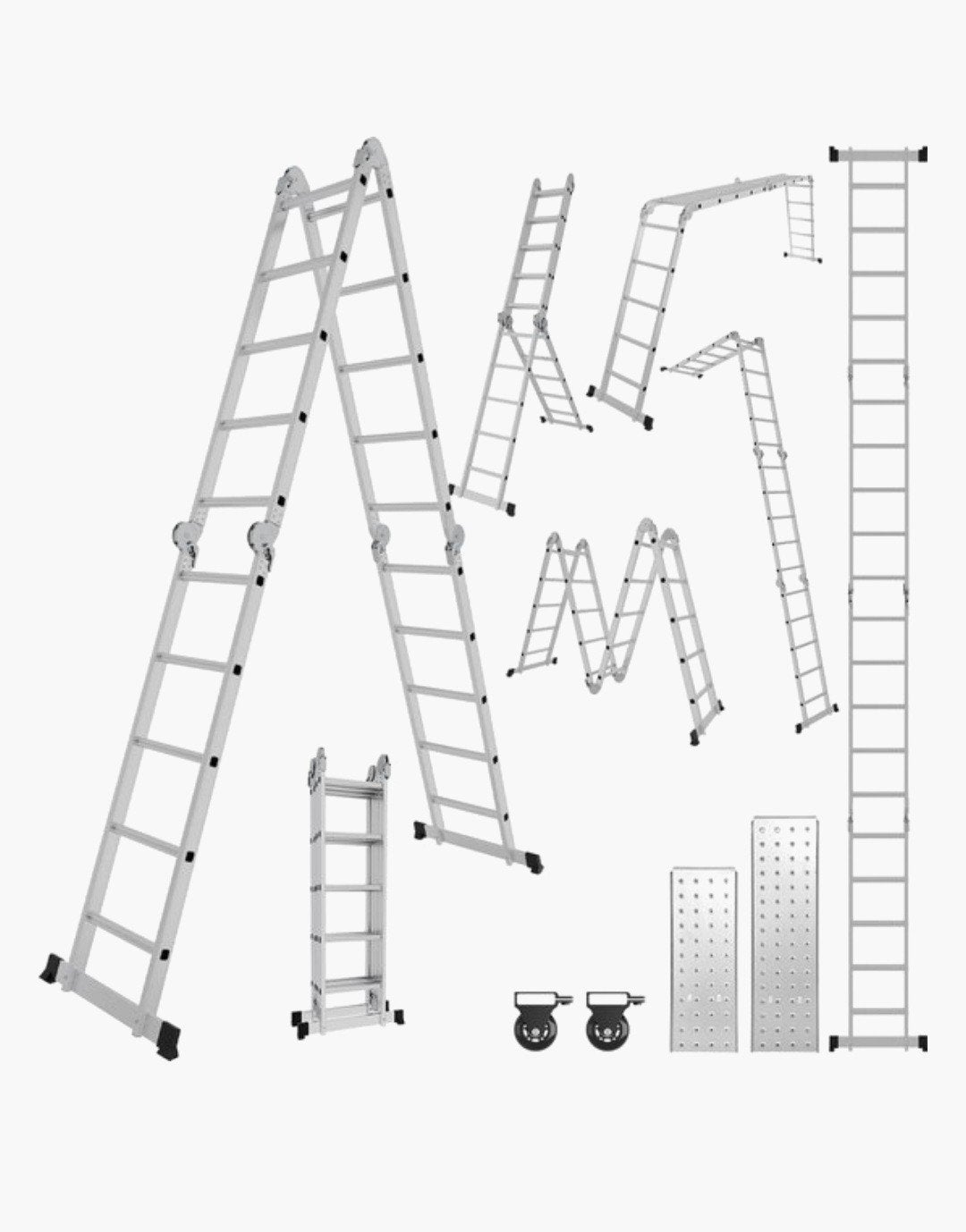 Multifunctionele ladder 5.82m NIEUW, Doe-het-zelf en Bouw, Ophalen, Ladder