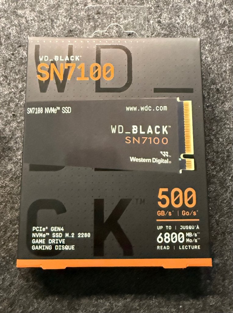 WD Black SN7100 - 500GB NVME SSD, Informatique & Logiciels, Disques durs, Neuf, Enlèvement ou Envoi, SSD, Interne