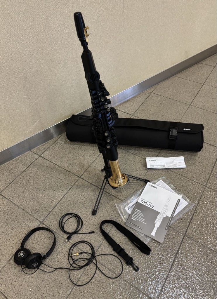Yamaha YDS-150 saxophone numérique avec housse, Enlèvement ou Envoi, Comme neuf, Autres types, Avec valise