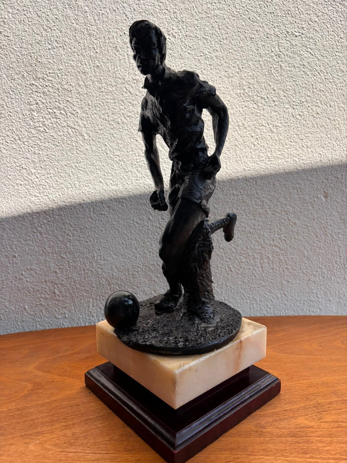 Spelter voetbal trofee 1930-1950, Verzamelen, Ophalen